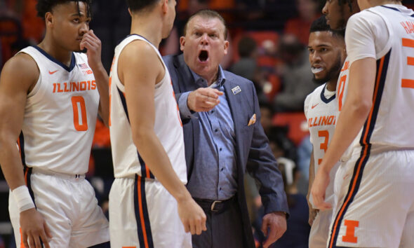 Illinois basketball head coach Brad Underwood.