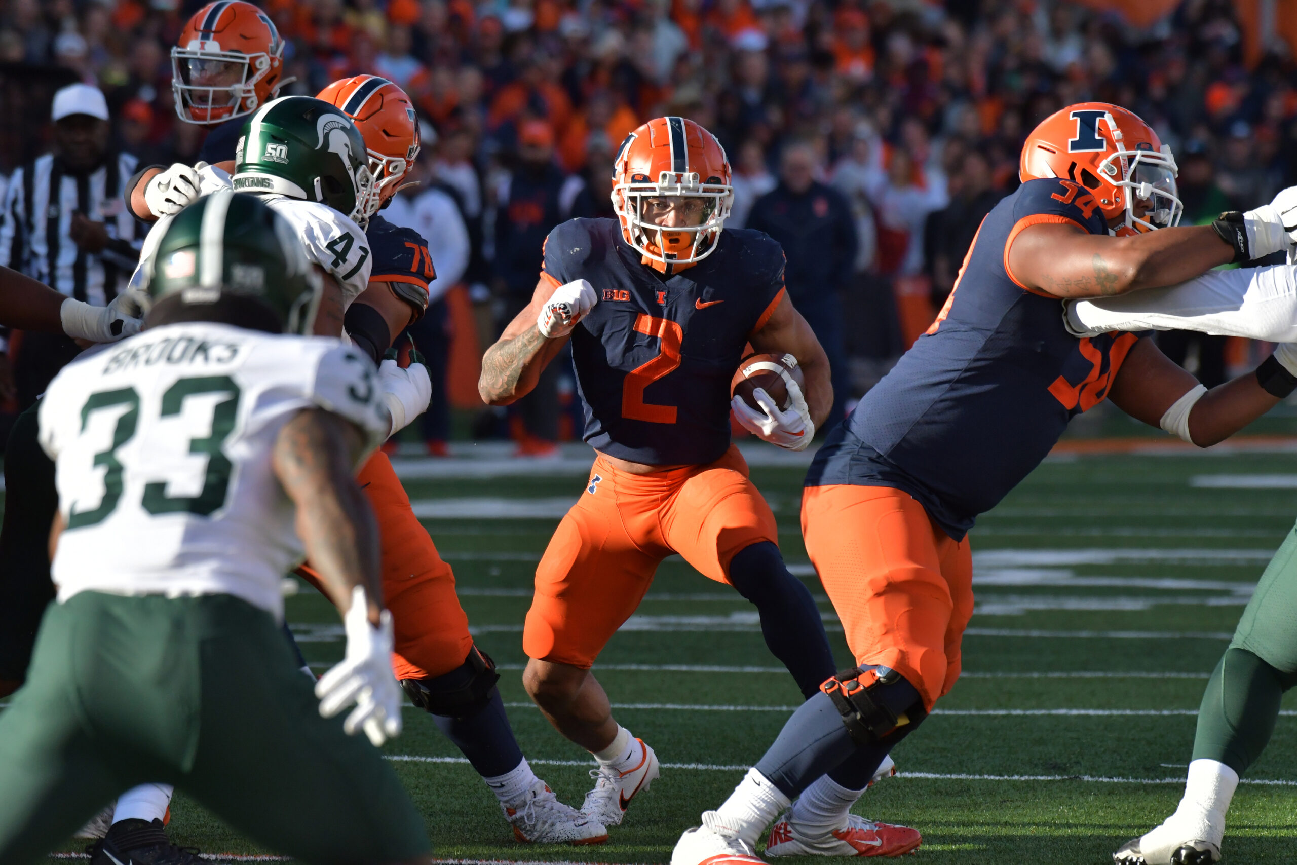 NFL Draft 2023: Illinois RB Chase Brown drafted by Cincinnati Bengals