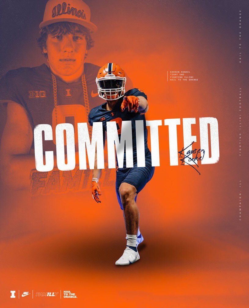 Illinois Football lands High Upside In-State Tight End