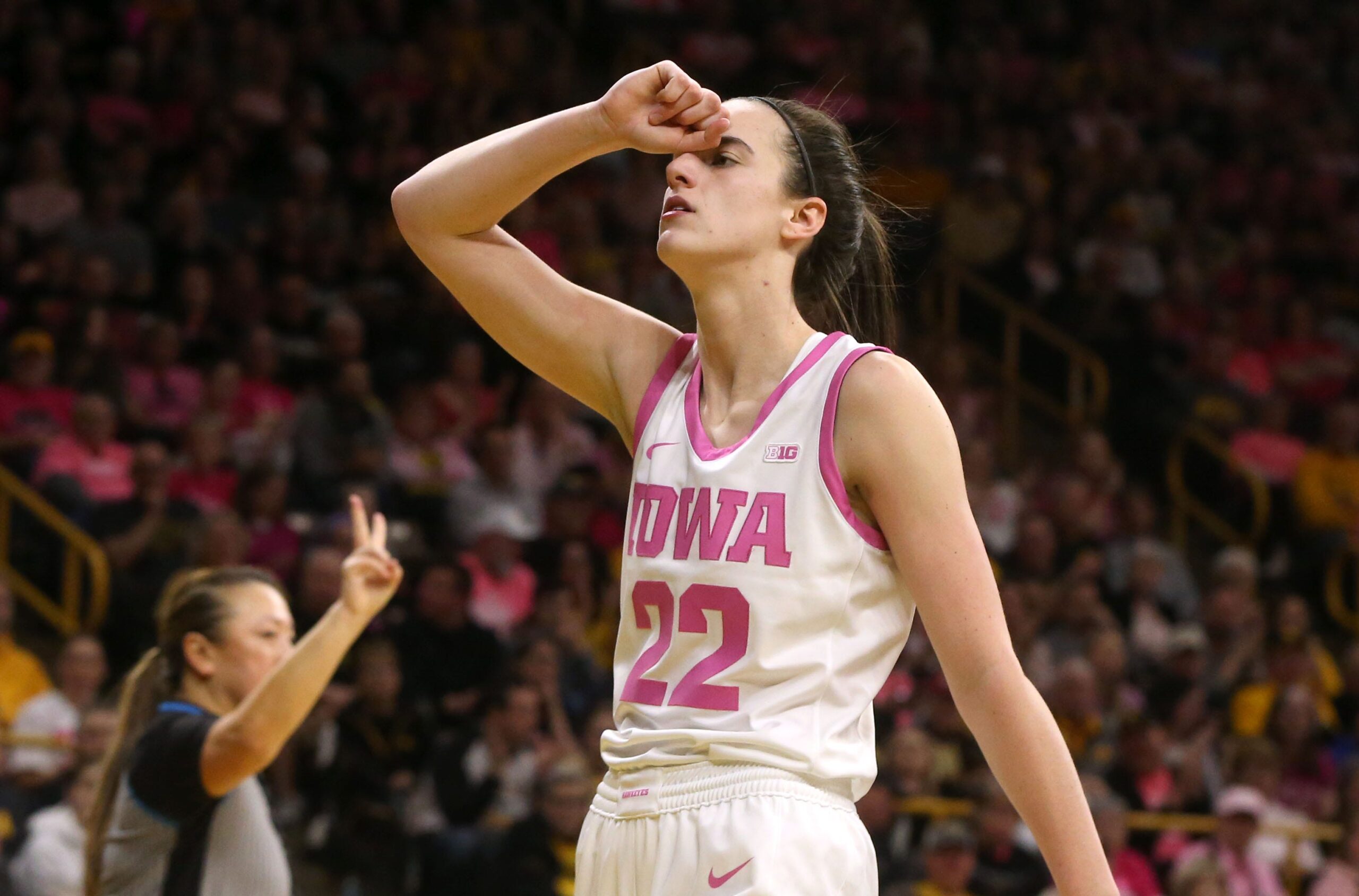 Caitlin Clark Drops Triple-Double Vs Illinois Basketball