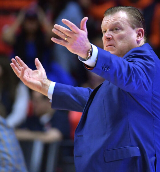 Illinois Basketball coach Brad Underwood.