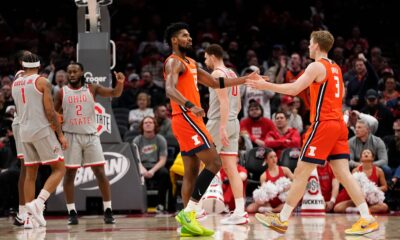 Former Illinois basketball players, Marcus Domask and Quincy Guerrier.