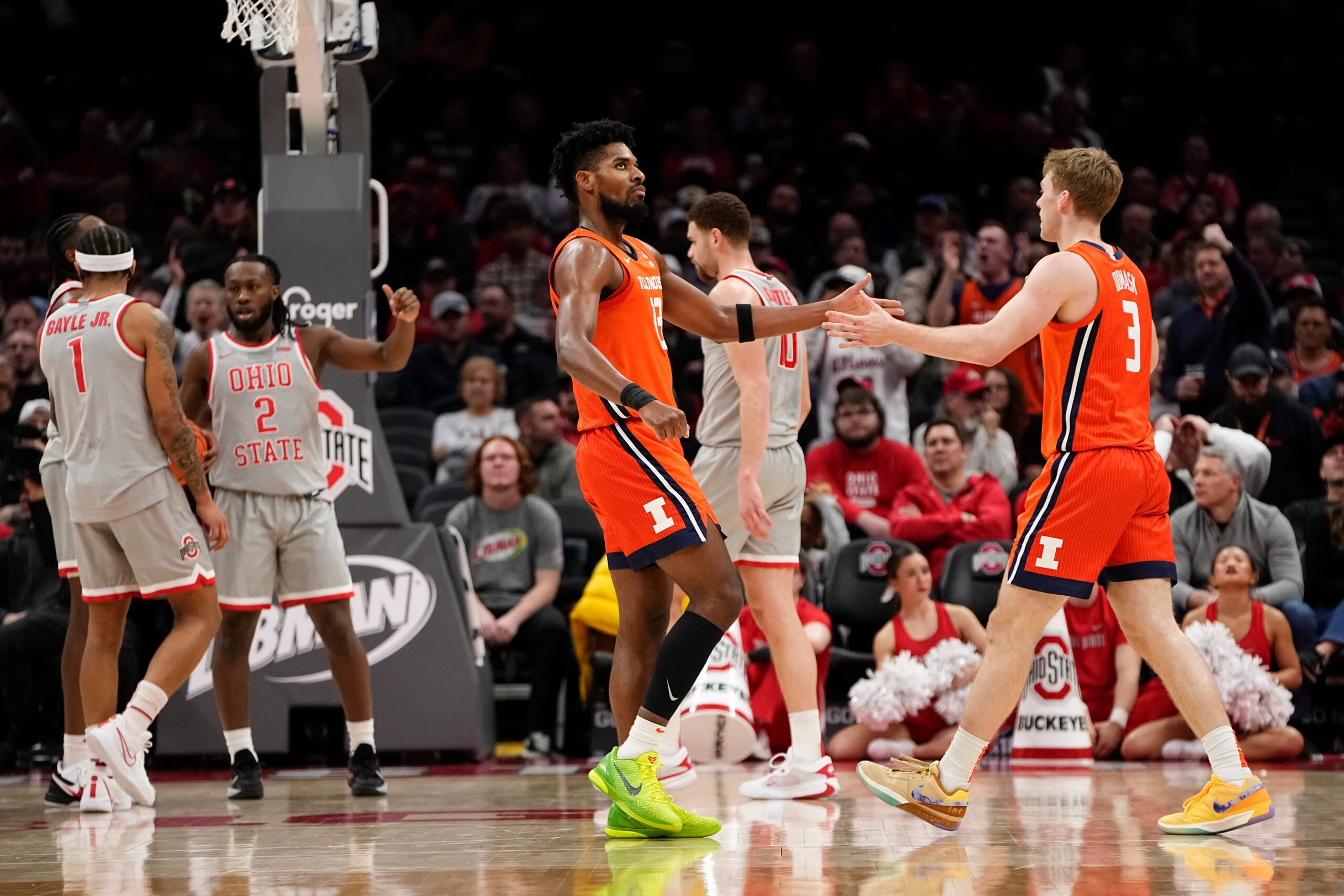 Former Illinois basketball players, Marcus Domask and Quincy Guerrier.