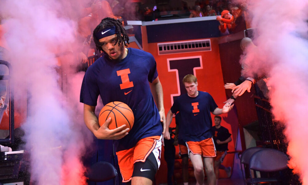 Illinois basketball forward, Ty Rodgers.