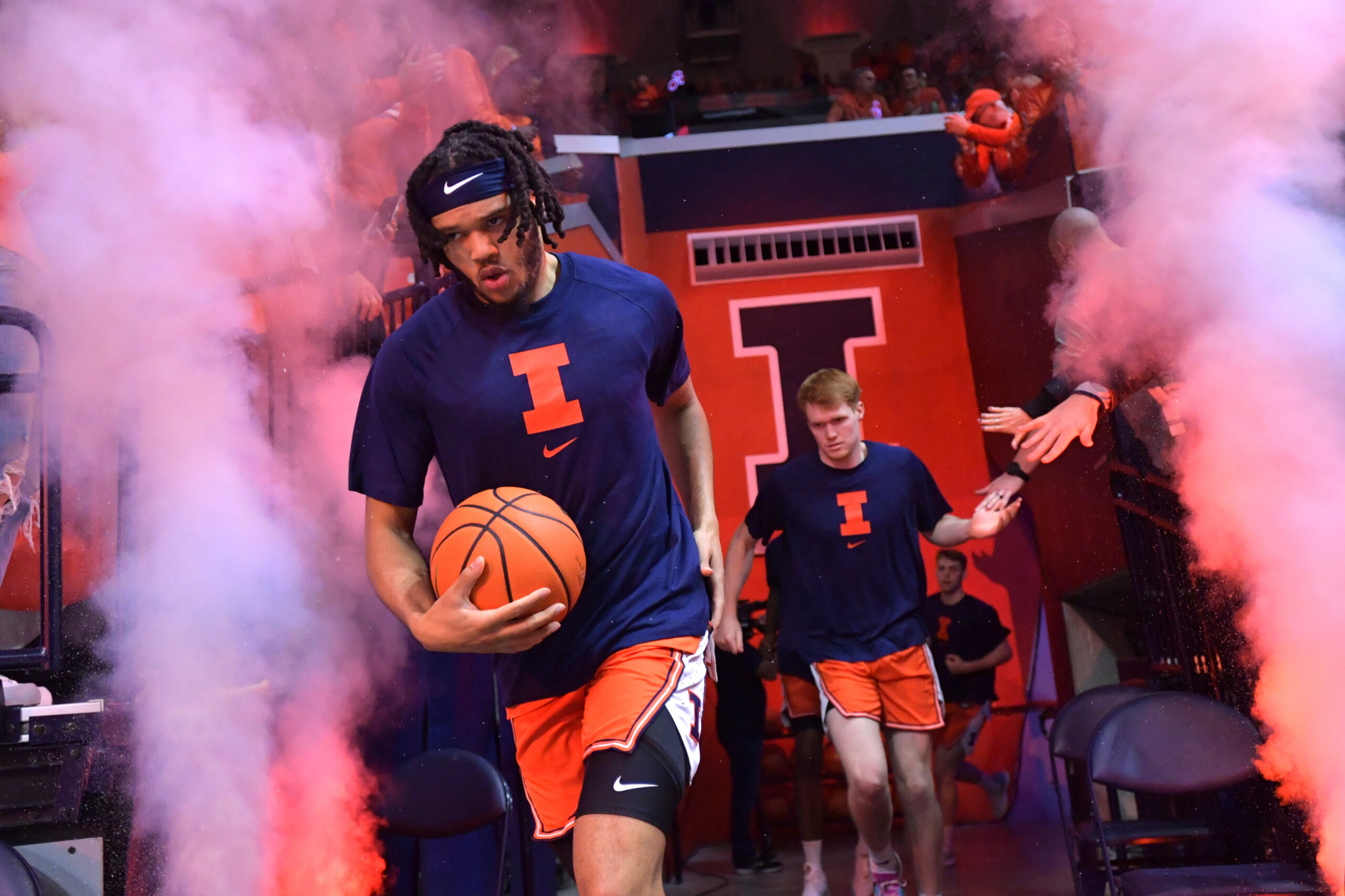 Illinois basketball forward, Ty Rodgers.