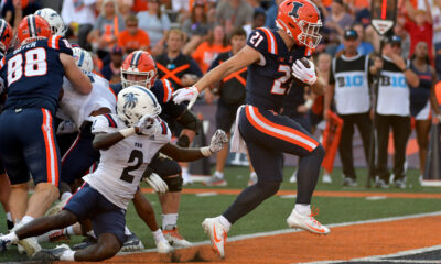 Illini Football running back, Aidan Laughery.