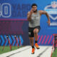 Former Illini, Keith Randolph, running at the NFL Combine