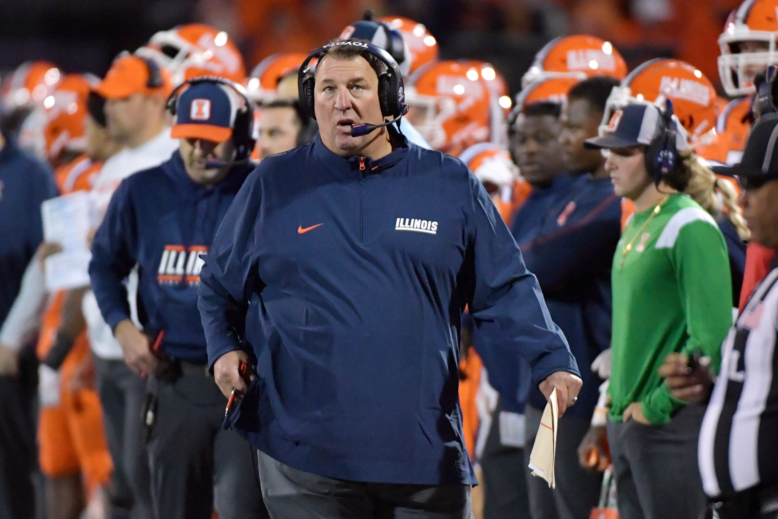 Illinois Football head coach, Bret Bielema.