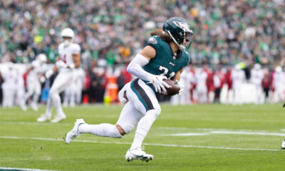 Former Illini Sydney Brown vs the Arizona Cardinals.