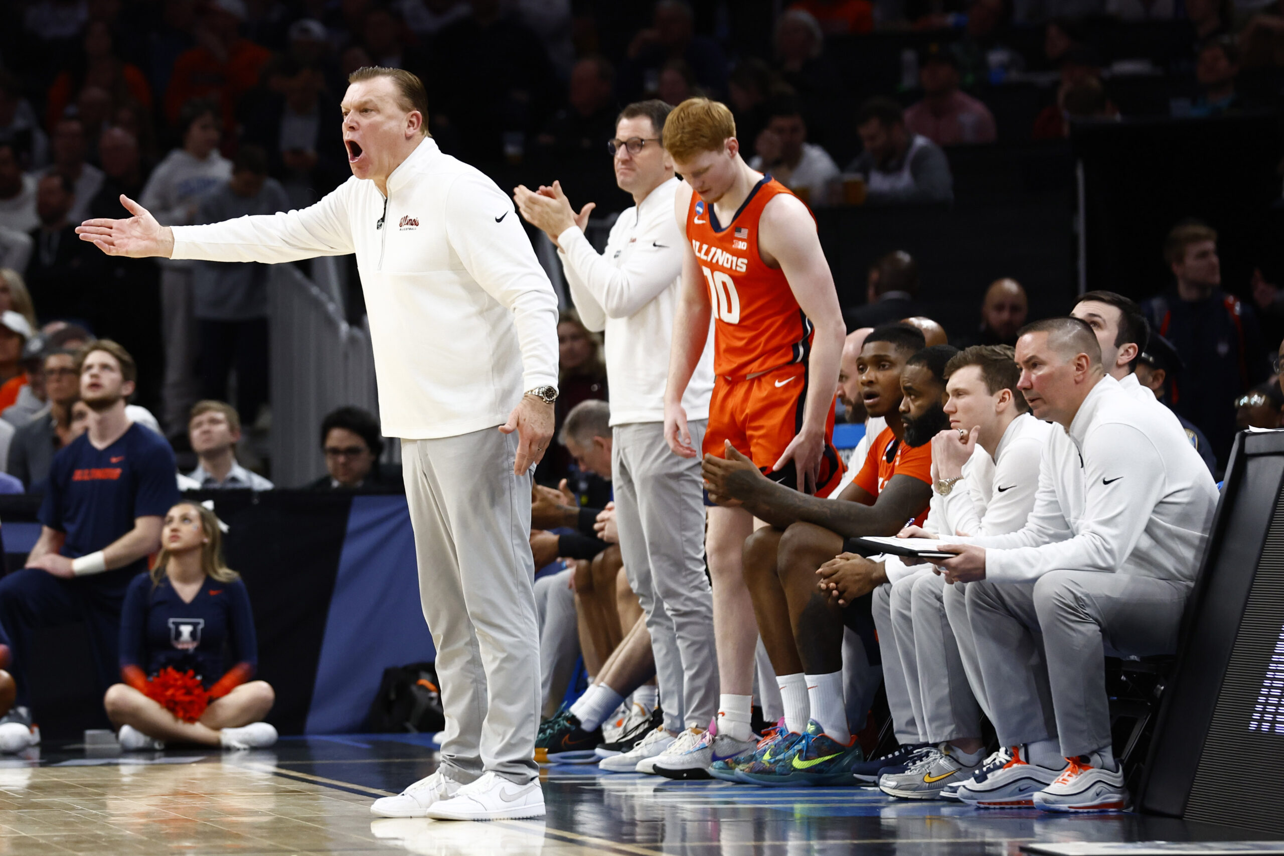 Illinois Basketball coach, Brad Underwood.