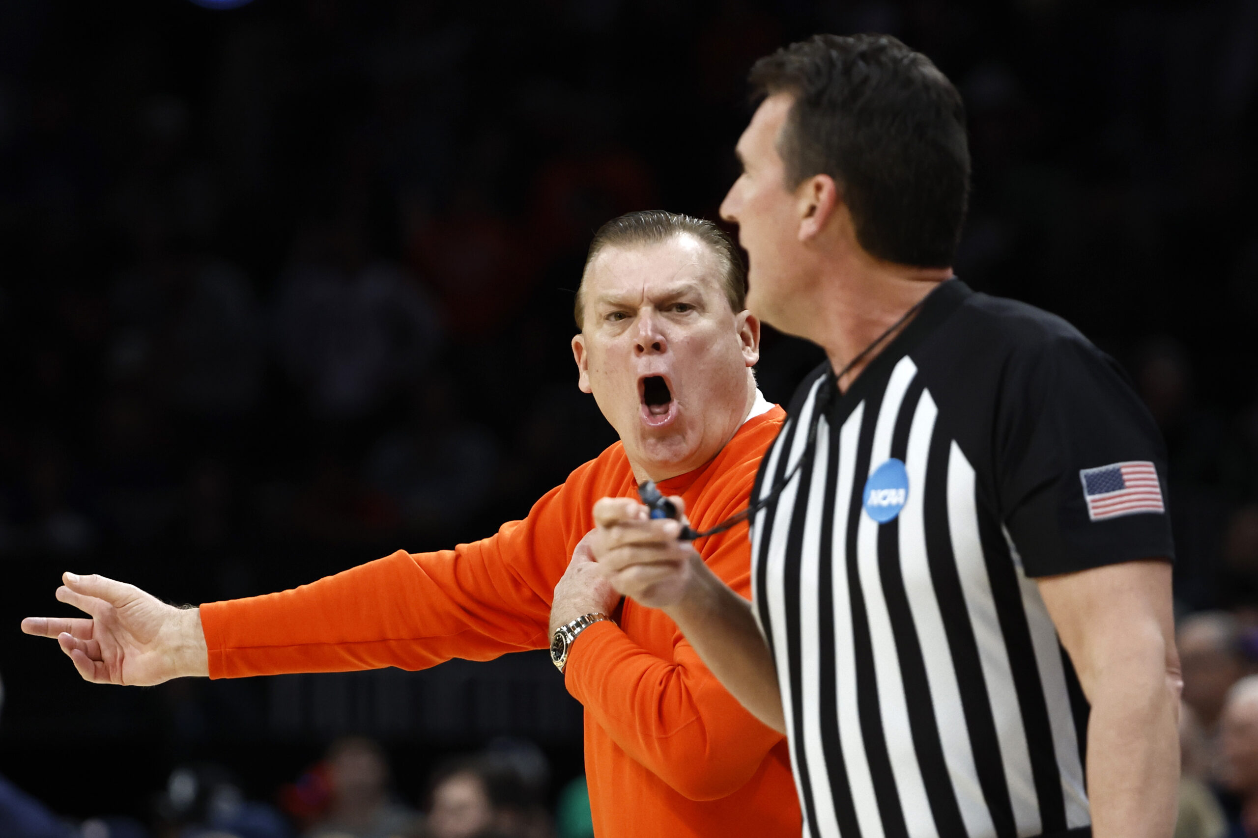 Illinois Basketball coach, Brad Underwood.