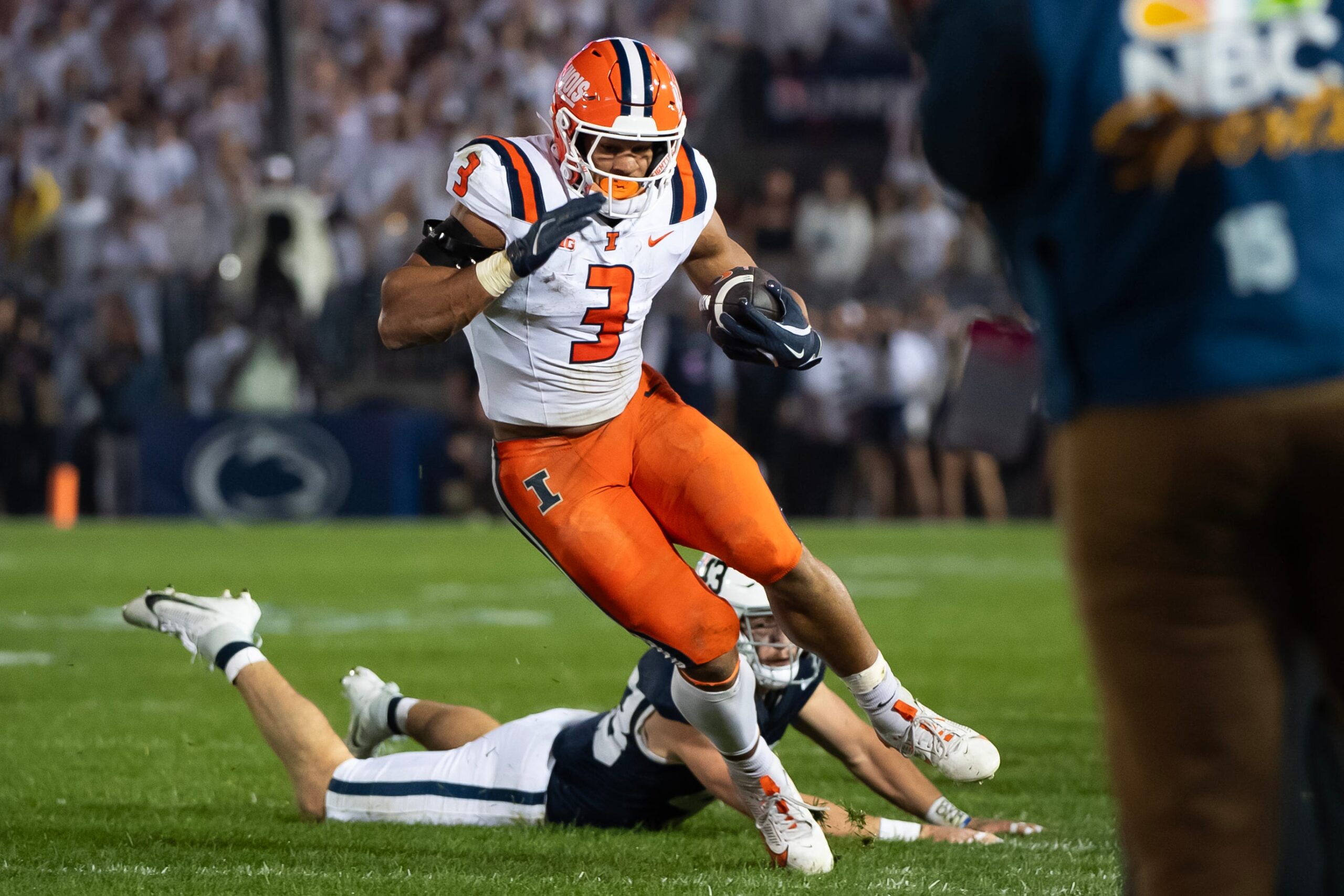 Illinois Football starting RB Kaden Feagin.