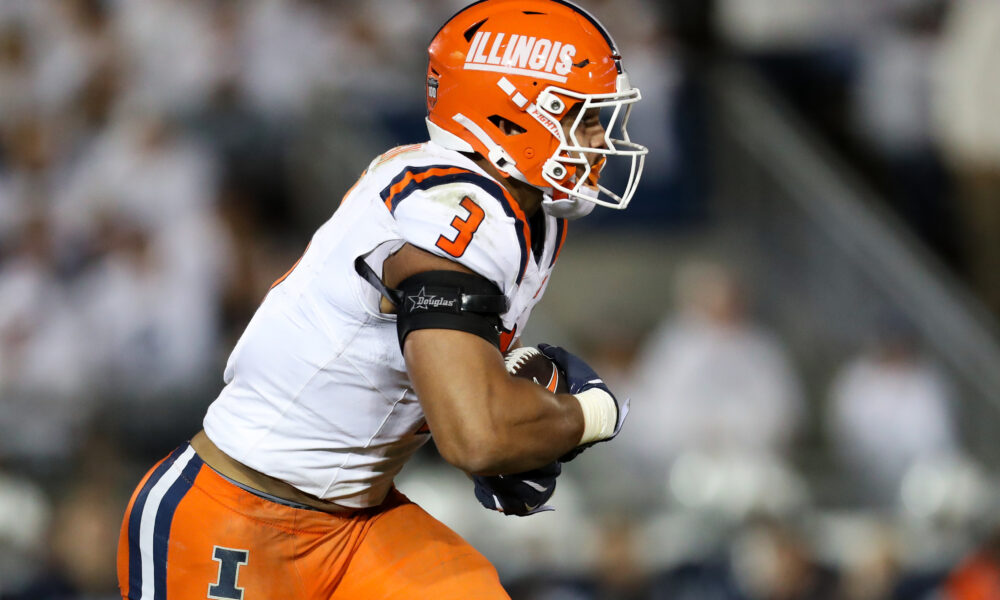 Illini starting running back, Kaden Feagin.