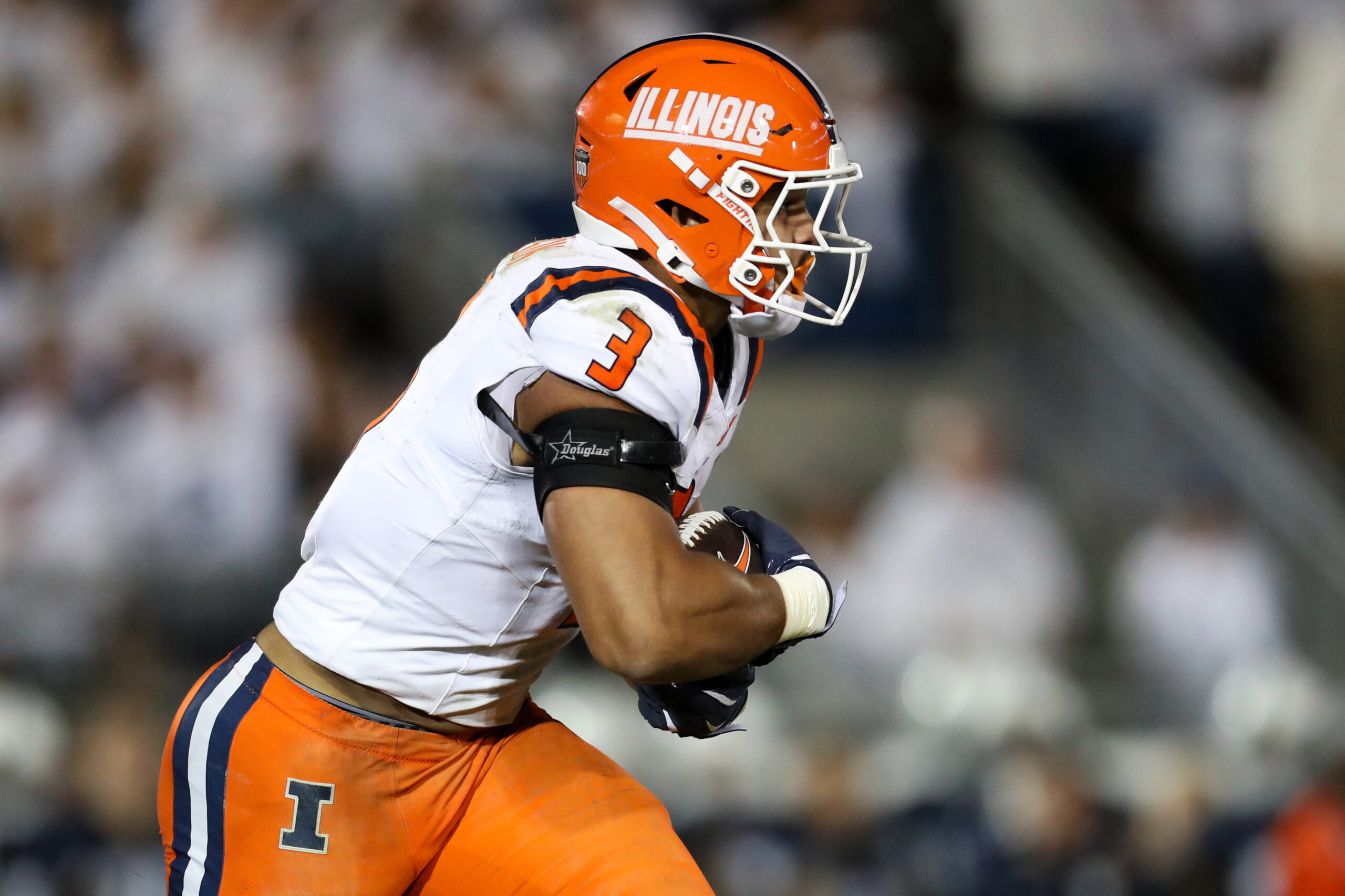 Illini starting running back, Kaden Feagin.