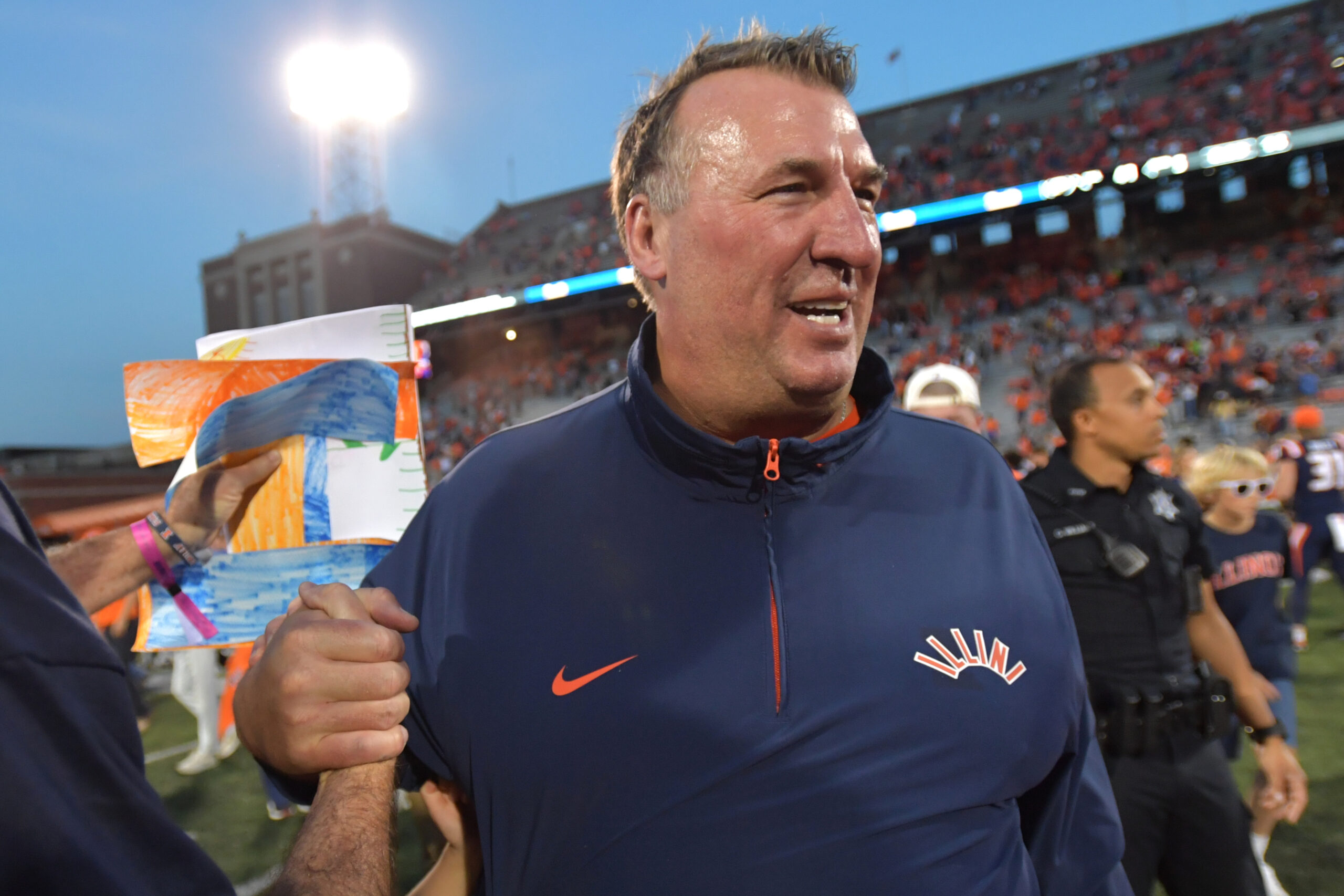 Illinois Football head coach, Bret Bielema.