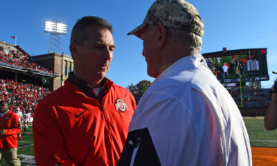 Urban Meyer and former Illinois Football coach Bill Cubit.