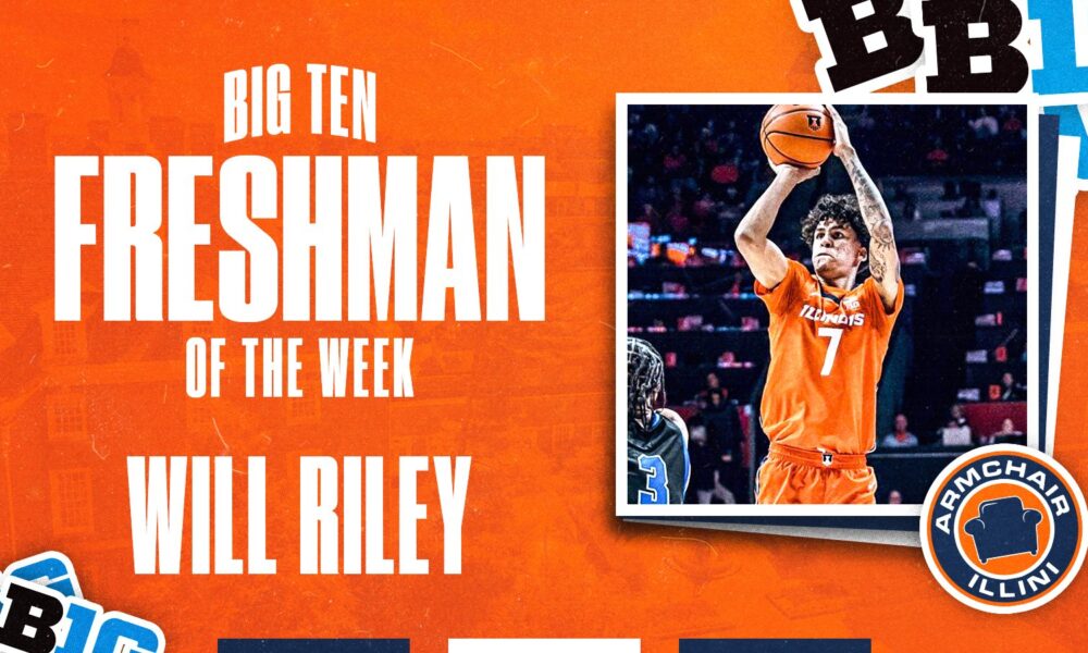 Illinois basketball has the B1G freshman of the week.