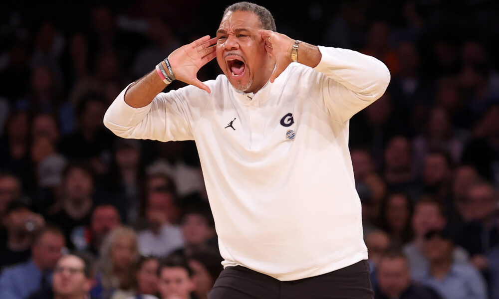 Georgetown head coach Ed Cooley, who was not very kind to Illinois basketball today.