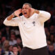 Georgetown head coach Ed Cooley, who was not very kind to Illinois basketball today.