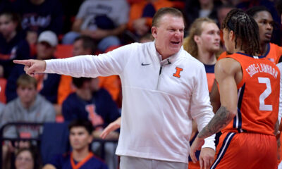 Illinois basketball coach, Brad Underwood.