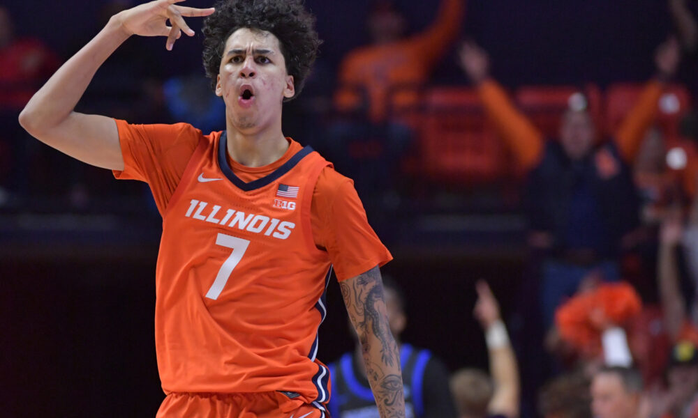 Illinois basketball has a stud freshman in Will Riley, who made five threes.