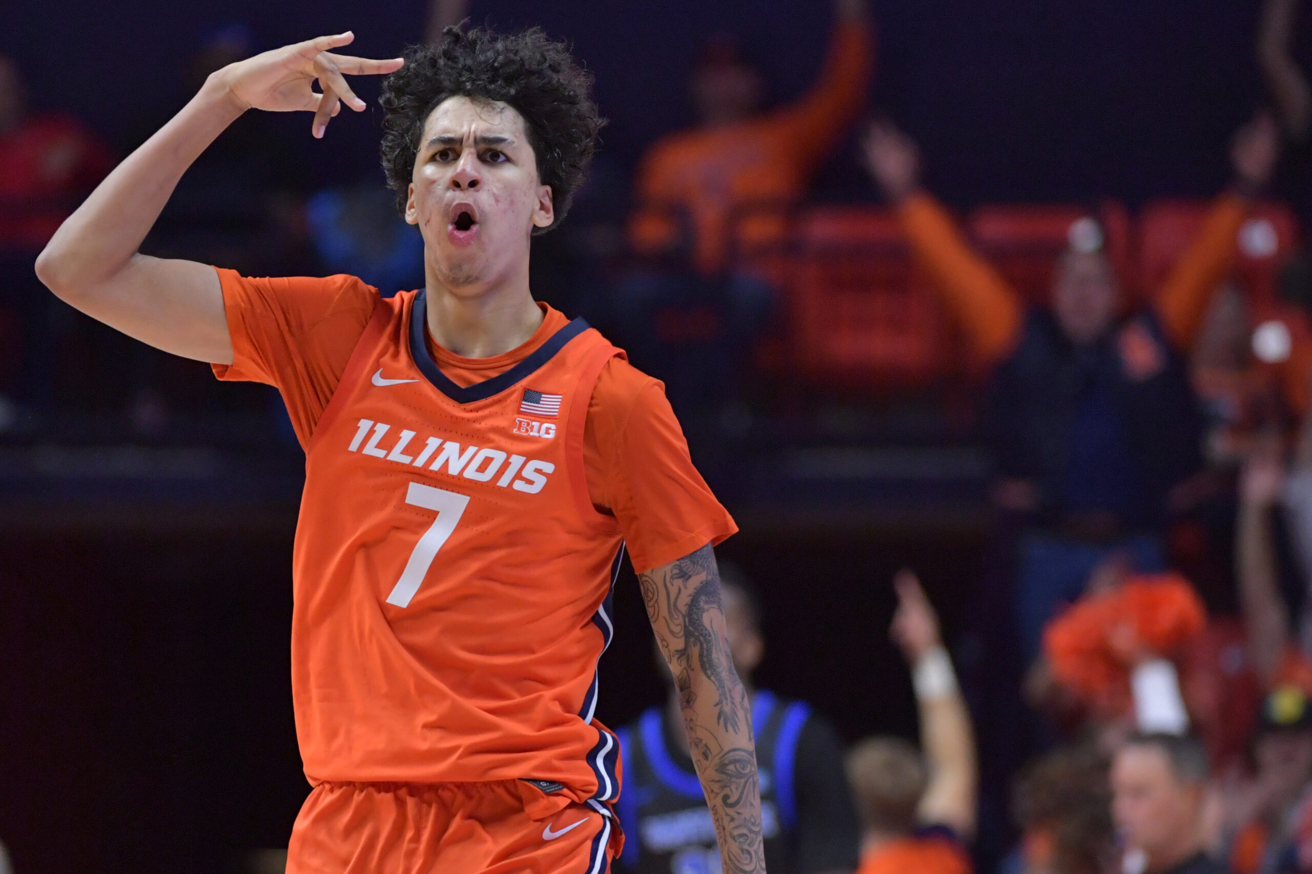 Illinois basketball has a stud freshman in Will Riley, who made five threes.