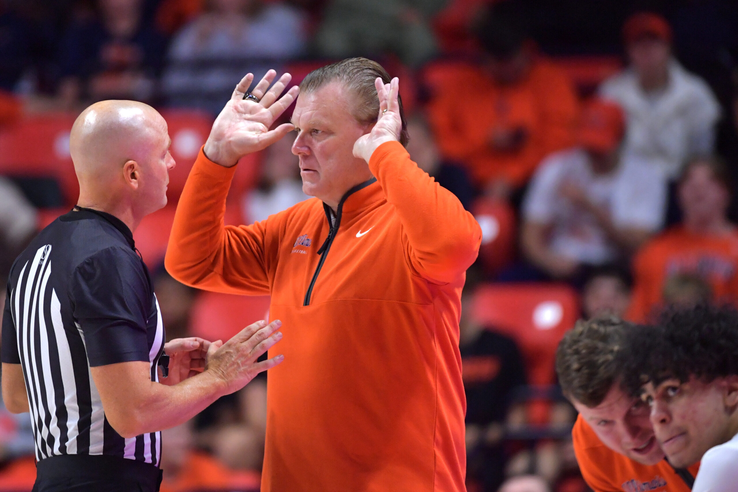 Illinois basketball head coach Brad Underwood.