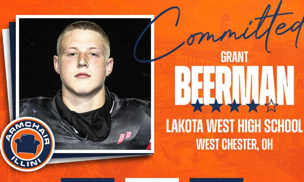 Illinois football lands the commitment of Grant Beerman.