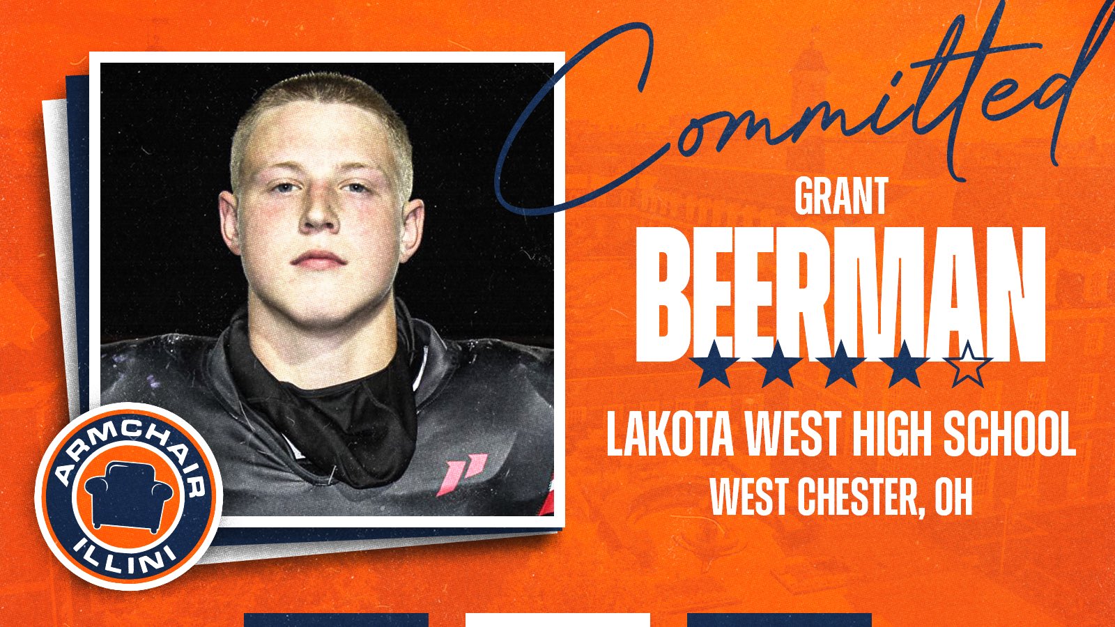 Illinois football lands the commitment of Grant Beerman.