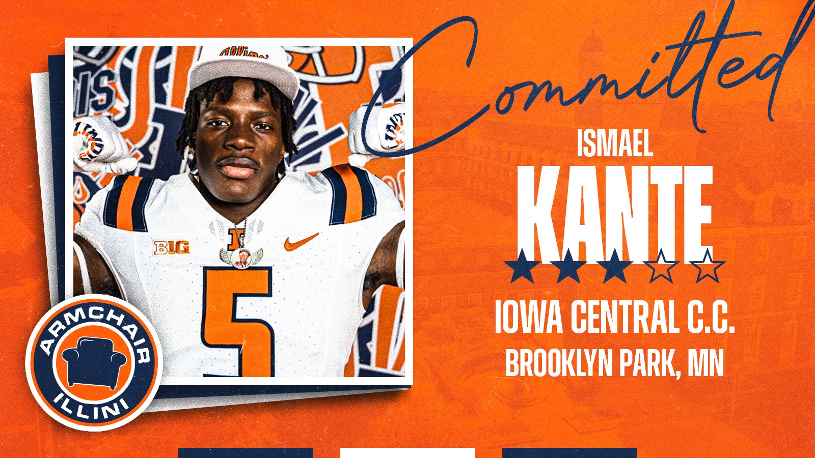 Newest Illinois football commit, Ismael Kante.