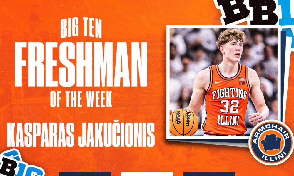 Big Ten freshman of the week, Kasparas Jakucionis.