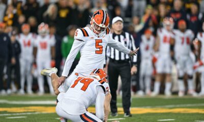 Illinois football received news that Hugh Robertson will enter the transfer portal.