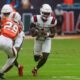 Former Ball State receiver, Justin Bowick running vs the Miami Hurricanes.