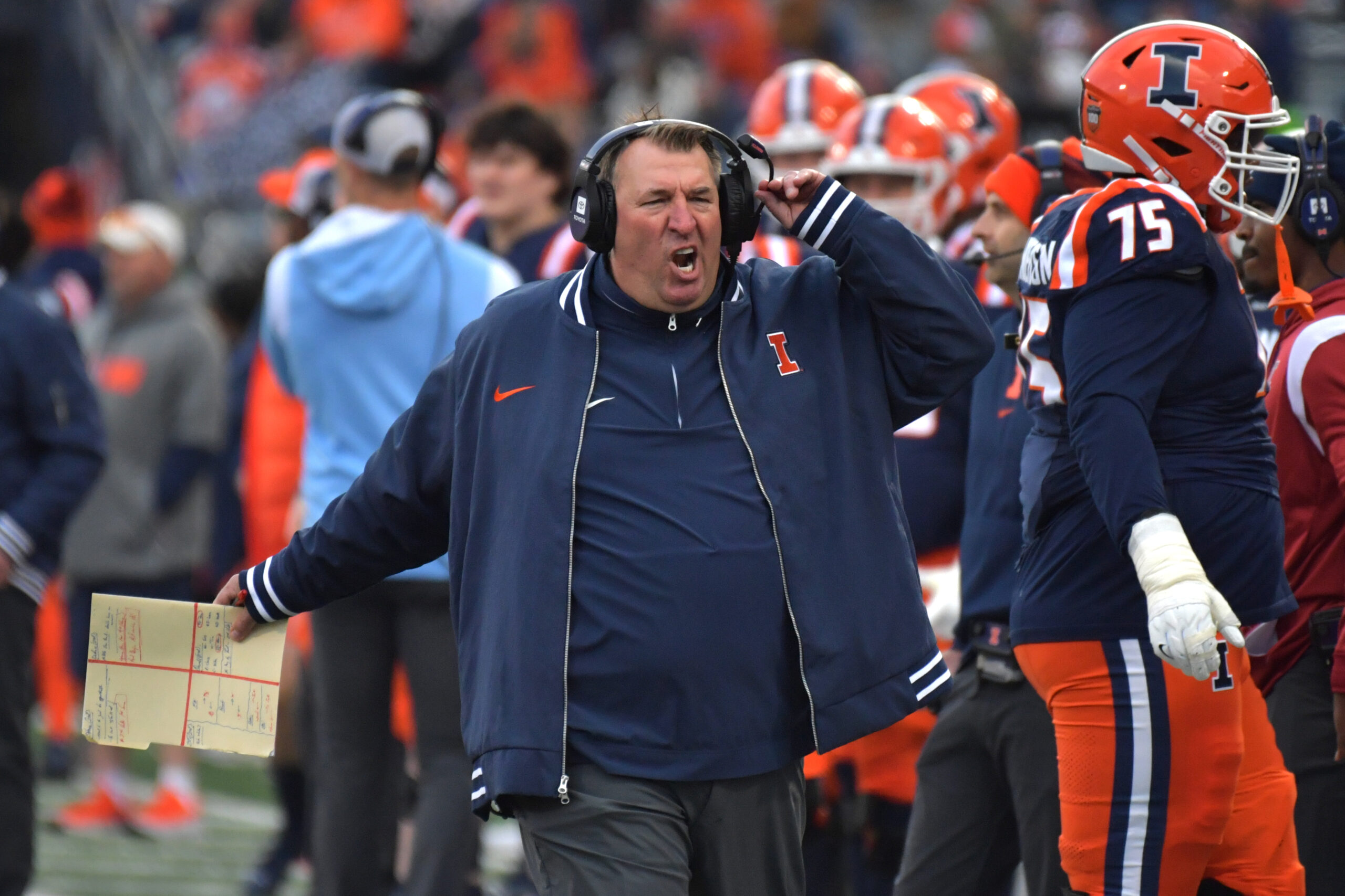 Illini head coach, Bret Bielema.