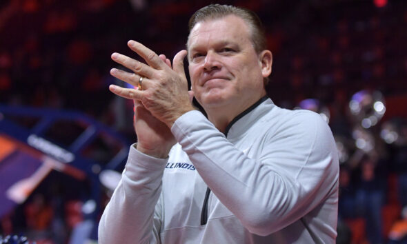 Illini head coach, Brad Underwood.