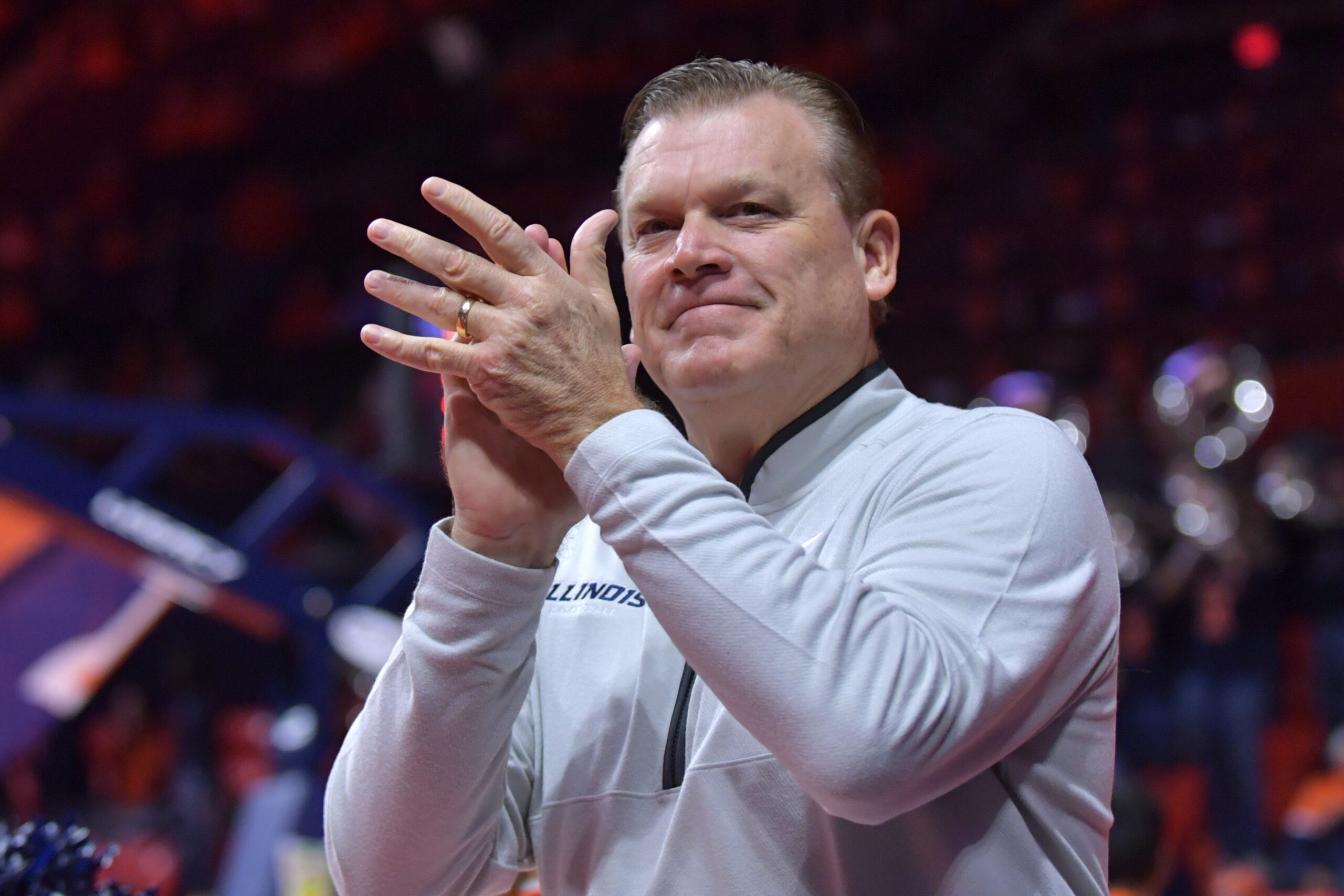 Illini head coach, Brad Underwood.