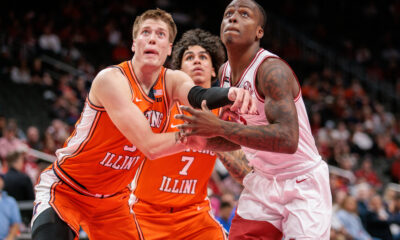 Illinois basketball played Arkansas on Thanksgiving day.