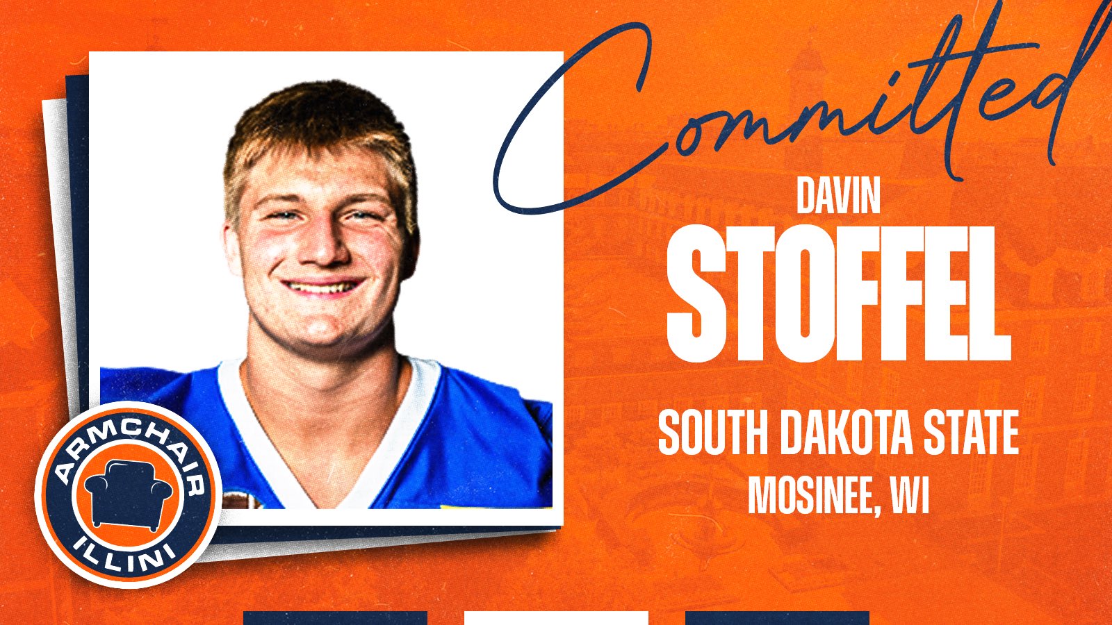 NEWS: Illinois Football signs South Dakota TE Davin Stoffel