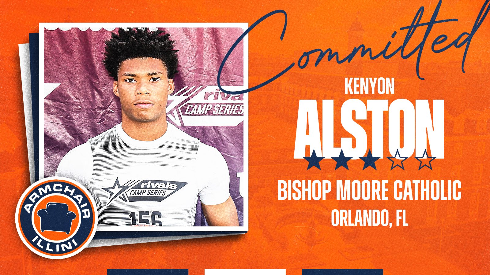 Illinois football received news that Kenyon Alston will commit to their class of 2026