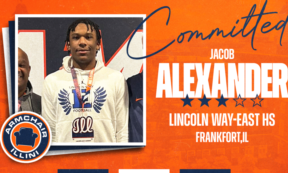 Illinois football landed the commitment of Jacob Alexander.