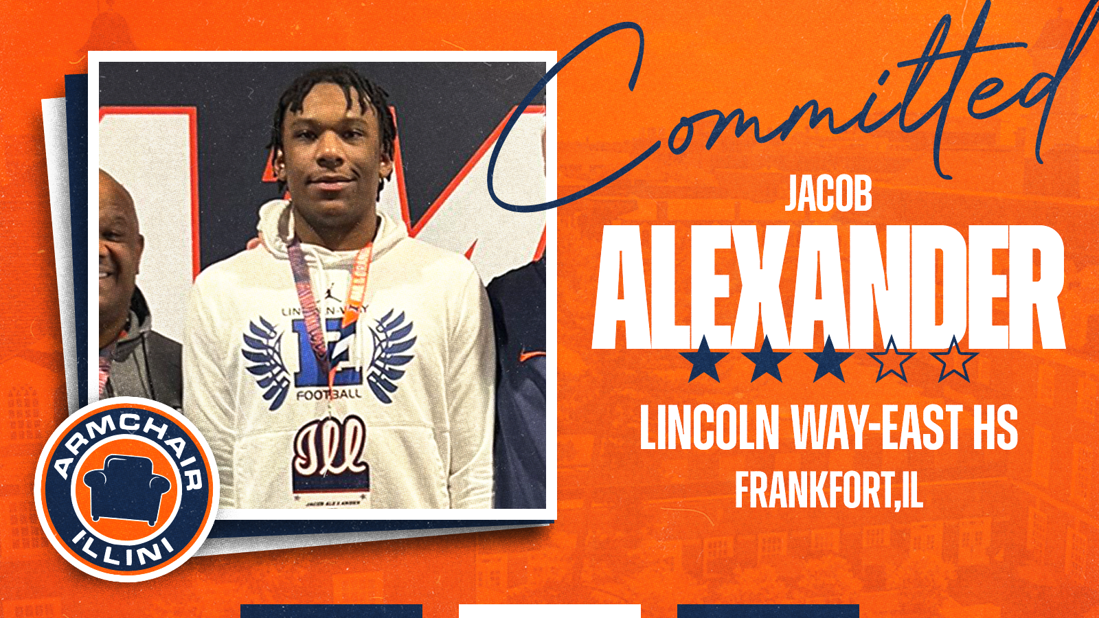 Illinois football landed the commitment of Jacob Alexander.