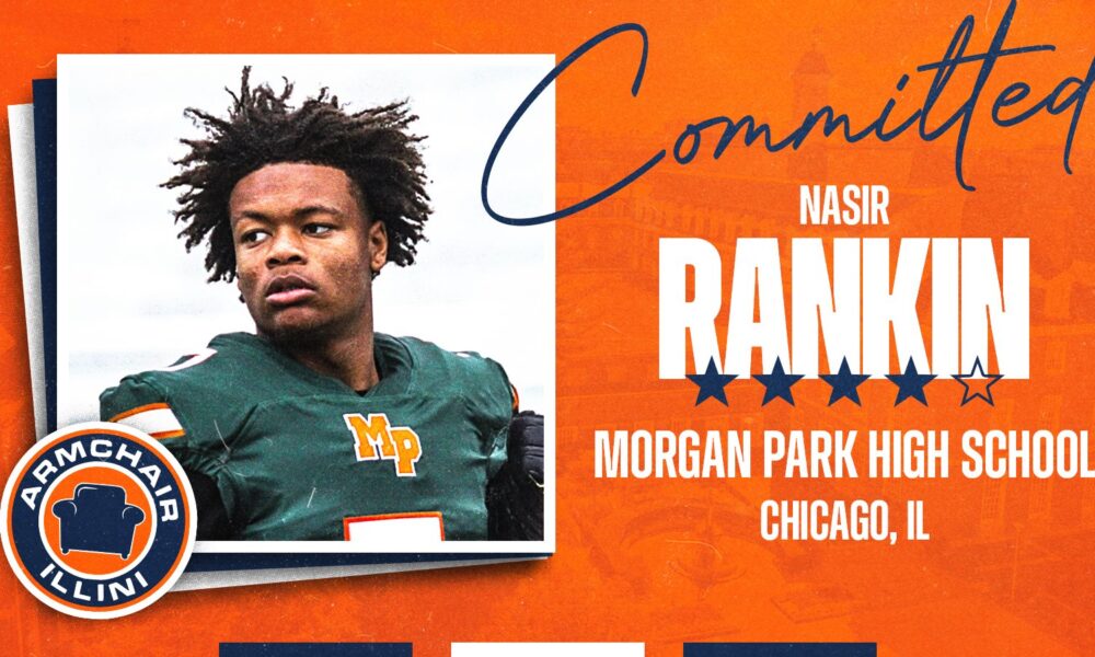 Illinois football lands the commitment of Nasir Rankin.