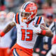 Illini receiver Pat Bryant running a route vs Rutgers.