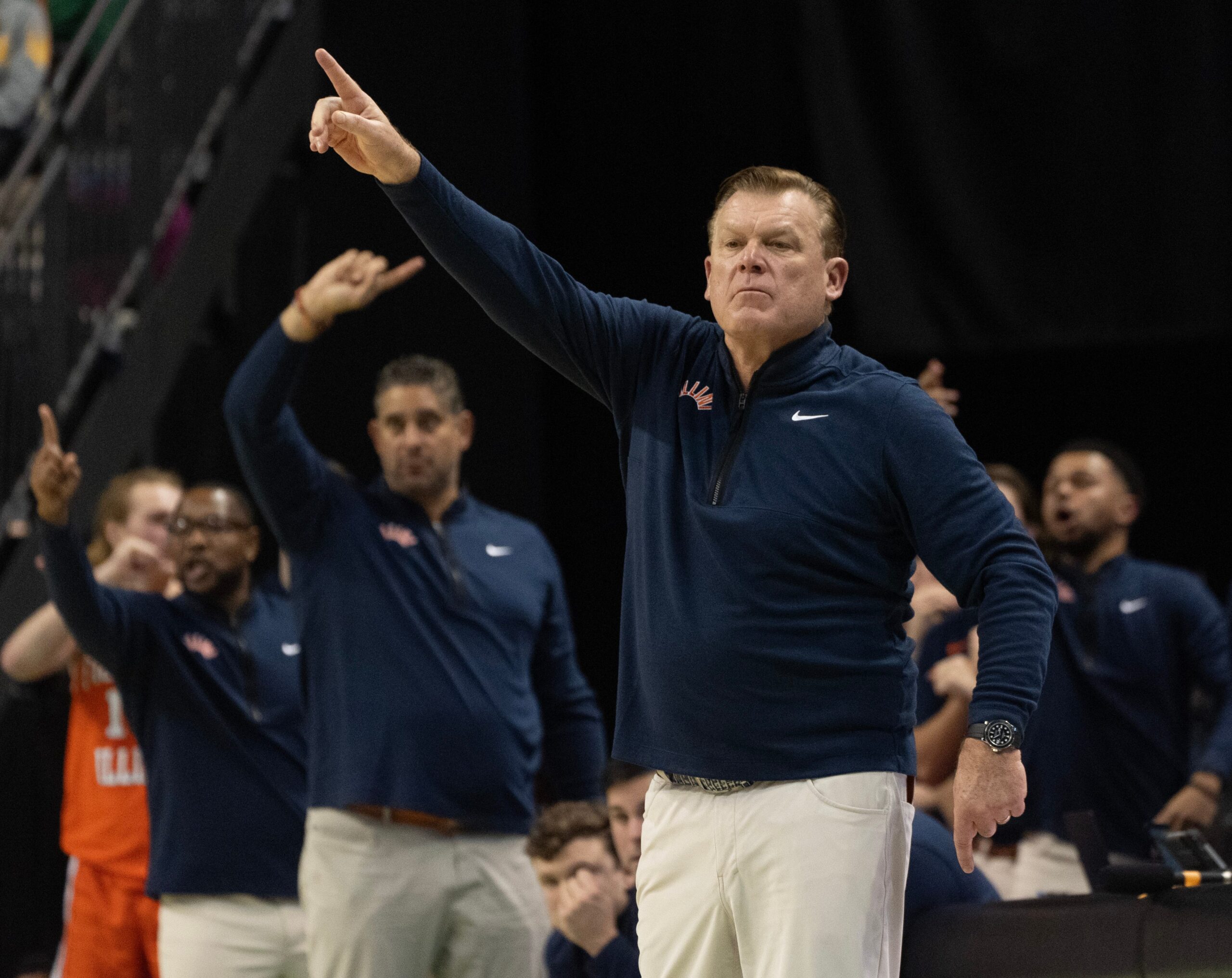 Illinois basketball coach Brad Underwood.