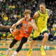 Kasparas Jakucionis taking on Oregon.