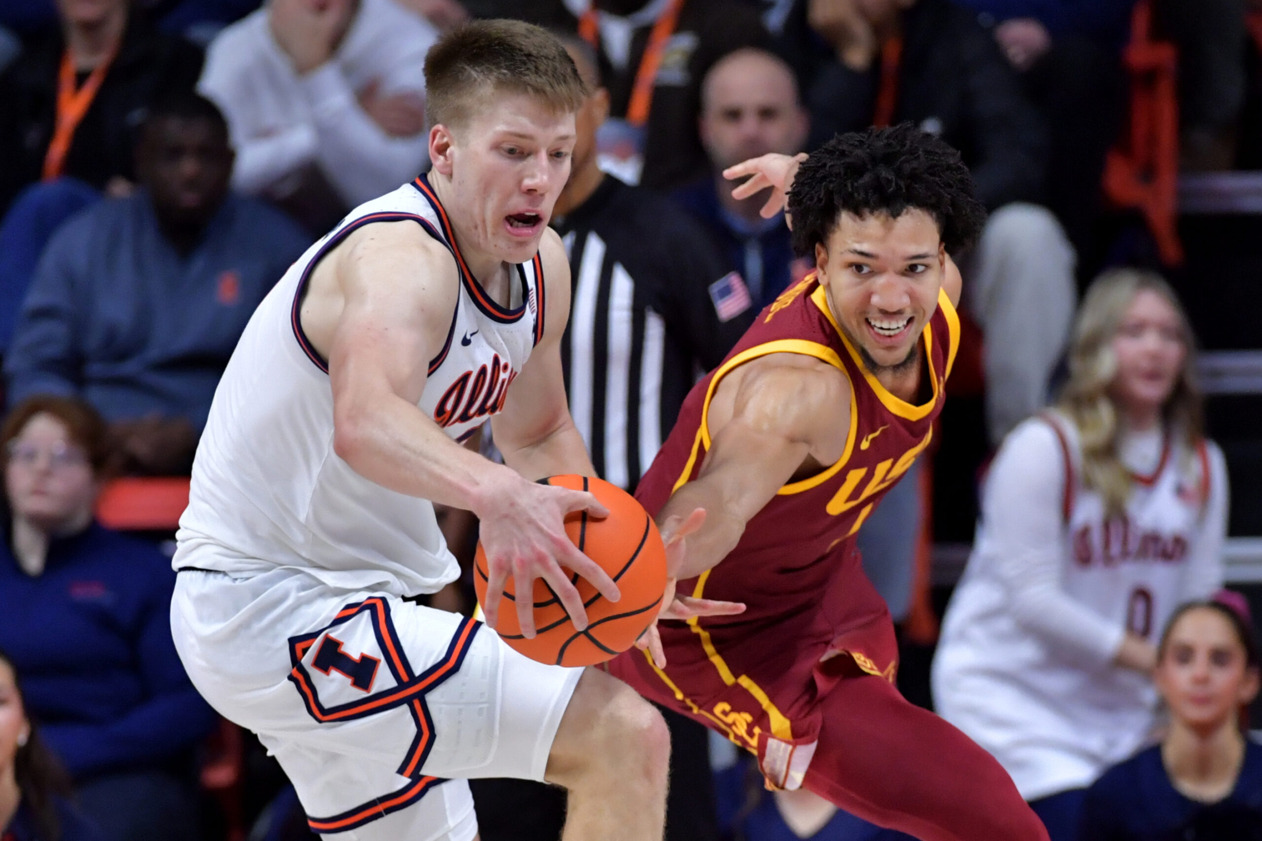 Illinois basketball forward, Ben Humrichous.