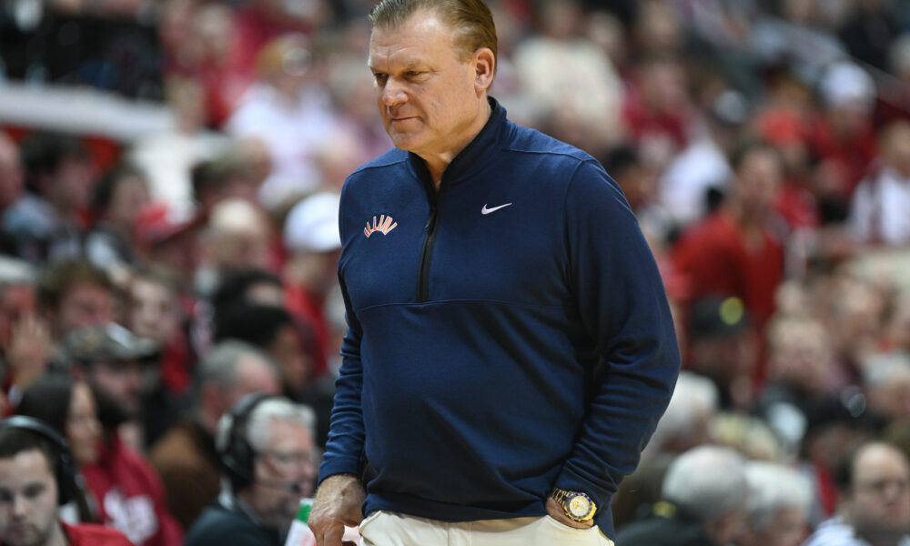 Illinois basketball coach, Brad Underwood.