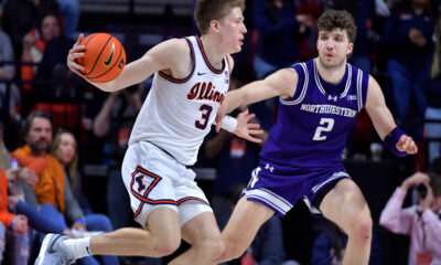 Illinois basketball forward Ben Humrichous