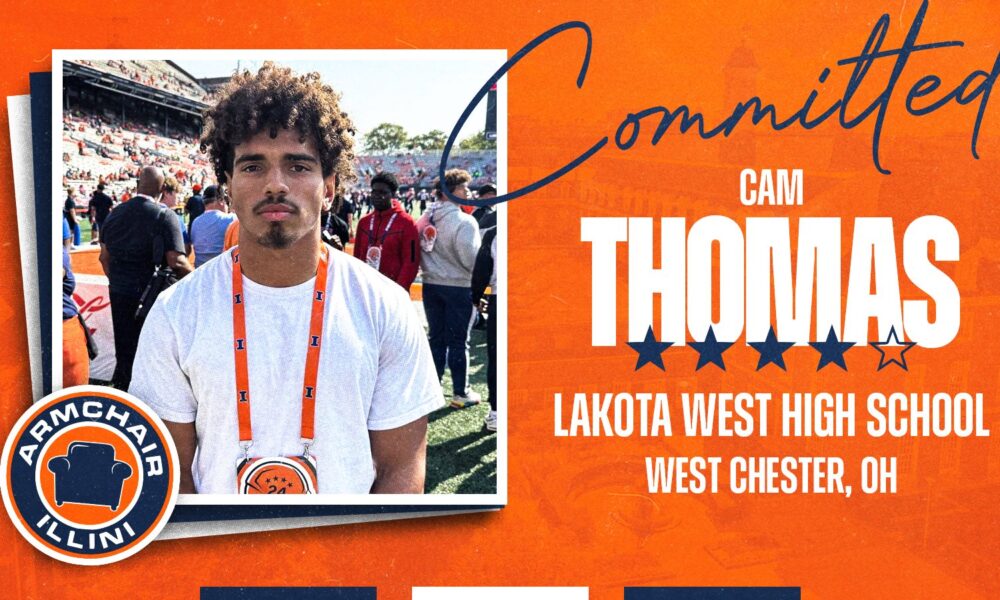 Illinois football landed the commitment of Cam Thomas.