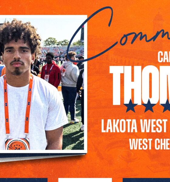 Illinois football landed the commitment of Cam Thomas.